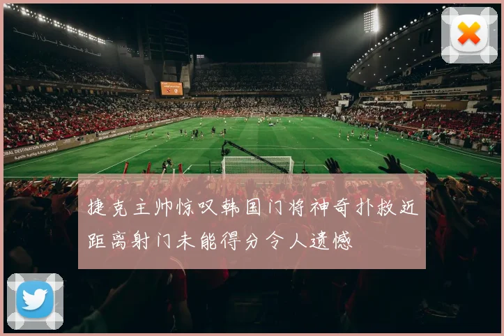 捷克主帅惊叹韩国门将神奇扑救近距离射门未能得分令人遗憾
